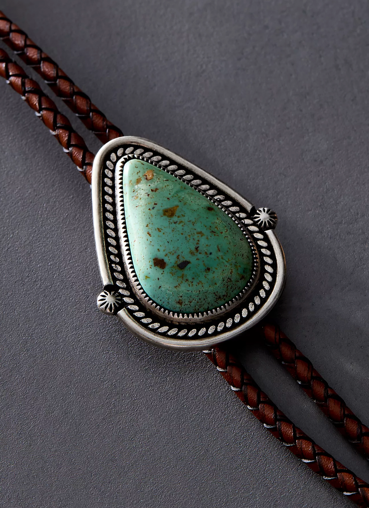 Real turquoise bolo on sale tie