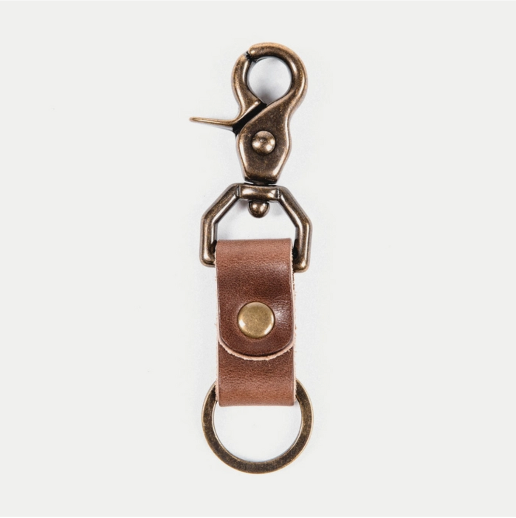 Leather Key Fob- Brown