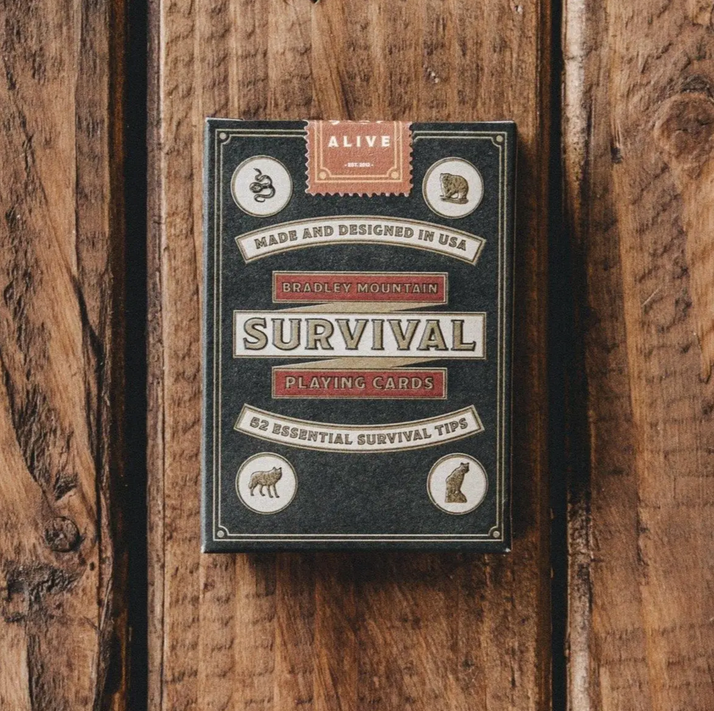 Survival Playing Cards- Charcoal
